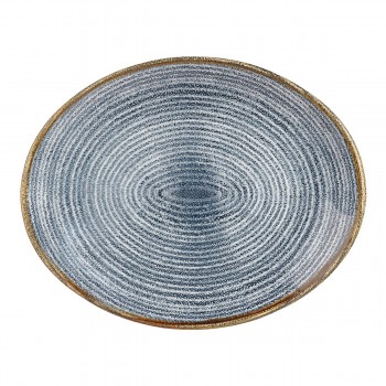 Plato oval Slate Blue