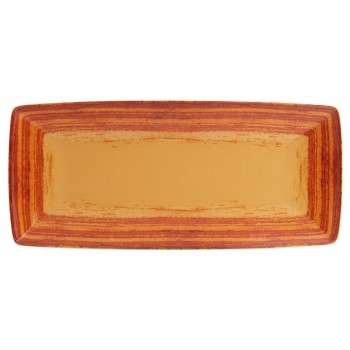 Fuente rectangular naranja Mandarin