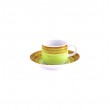 Taza con plato verde claro Mandarin