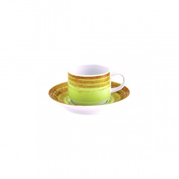 Taza con plato verde claro Mandarin