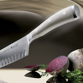 Cuchillo santoku Ikon Creme