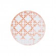 Plato postre 22 cm Tiles Naranja