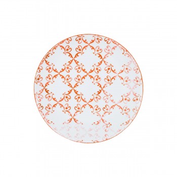 Plato postre 22 cm Tiles Naranja