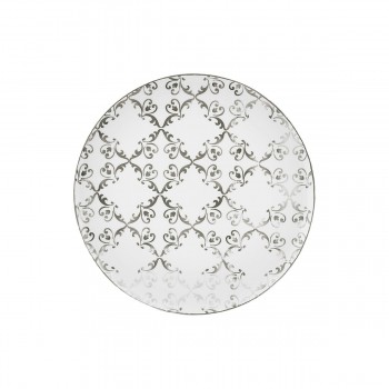 Plato postre 22 cm Tiles Gris