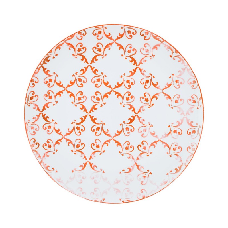 Plato llano 28 cm Coupe Tiles Naranja