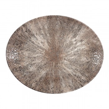 Plato oval Stone Zircon Brown