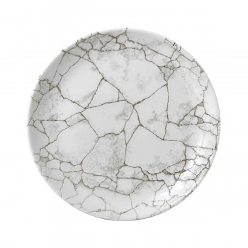 Plato llano Kintsugi Agate Grey