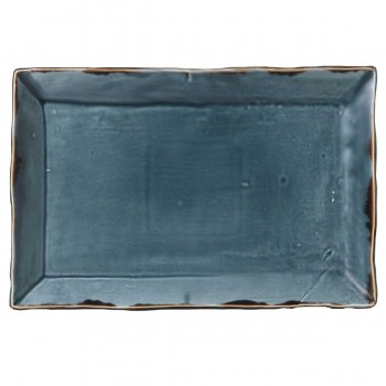 Fuente rectangular Harvest Blue