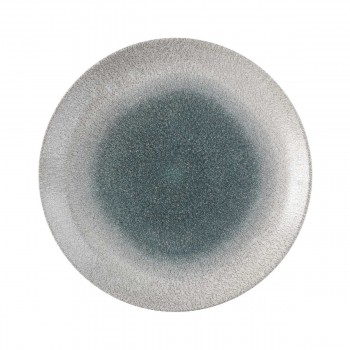 Plato hondo coupe Raku Duo Agate-Topaz