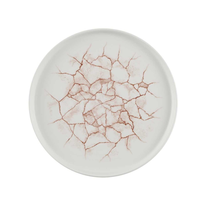 Plato walled Kintsugi Coral